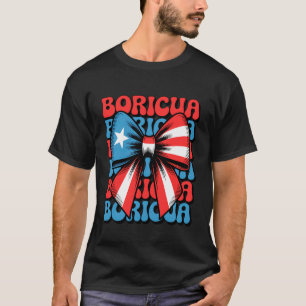 T-shirt Arc bow coquette boricua Drapeau de Porto Rico