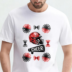 T-shirt Arc Cheerleader Ruban Football Américain Automne 