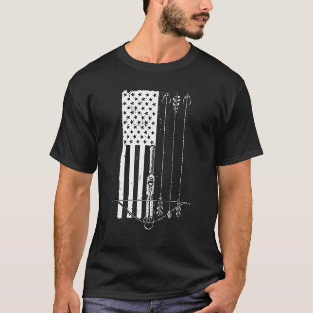 T-shirt Arc-cool Pour Hommes Femmes Arrow Bow Chasse Amer (Devant)