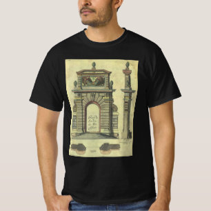 T-shirt Arc de Portail de Jardin Vintage, Architecture Ren