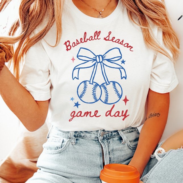 T-shirt Arc de Saison de Baseball Rétro Coquette (Créateur téléchargé)