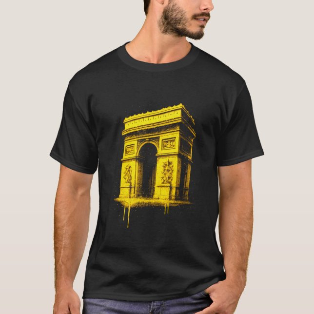 T-shirt Arc de Triomphe Graffiti Monument Artwork (Devant)