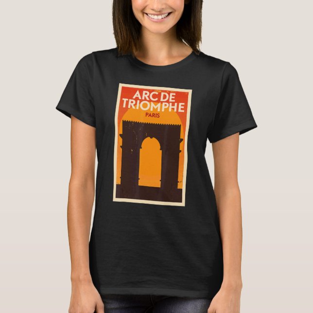 T-shirt Arc De Triomphe Paris Tourisme (Devant)