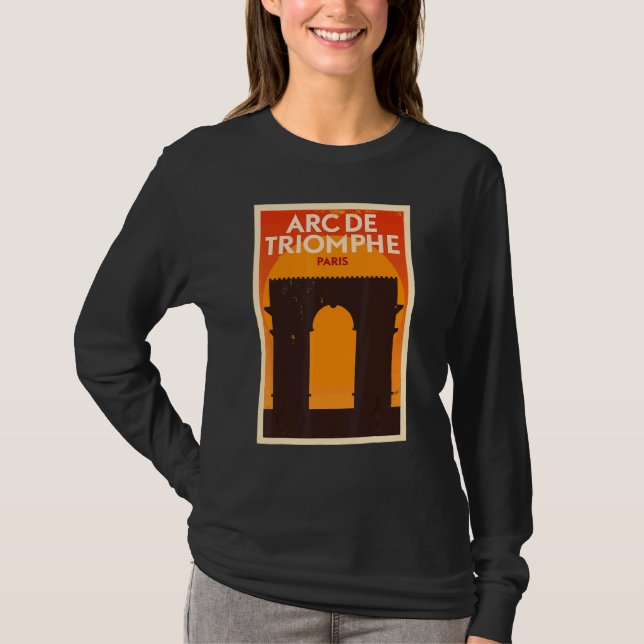 T-shirt Arc De Triomphe Paris Tourisme (Devant)