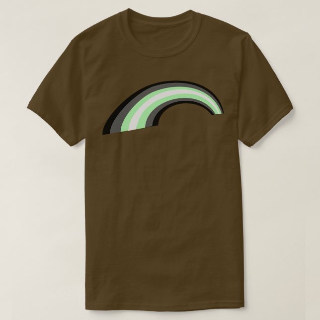 T-shirt Arc en arc-en-ciel Agender (Design devant)