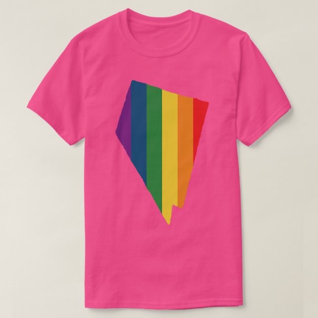 T-shirt Arc en arc-en-ciel de l'état du Nevada (Design devant)