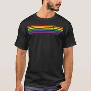 T-shirt Arc en arc-en-ciel Fierté de coeur Gay drapeau LGB