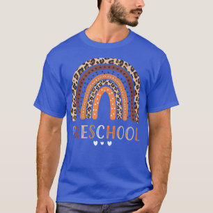 T-shirt Arc En Arc-En-Ciel Retour À L'École Enseignant Pre
