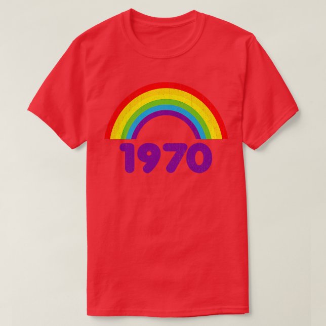 T-shirt Arc en ciel 1970 (Design devant)