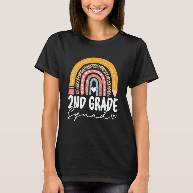 T-shirt Arc-en-ciel 2e Escadron de 2e classe pour enseigna (Devant)