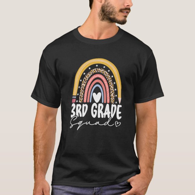 T-shirt Arc-en-ciel 3e Escadron De 3e Classe Pour Les Ense (Devant)