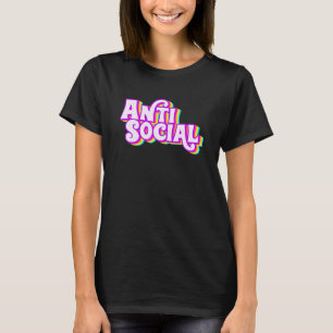 T-shirt Arc-en-ciel antisocial introverti replié sur soi