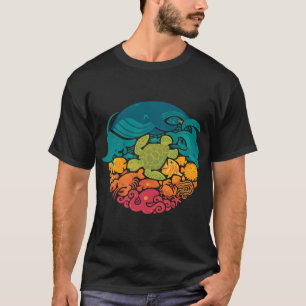 T-shirt Arc-en-ciel aquatique (bleu clair)