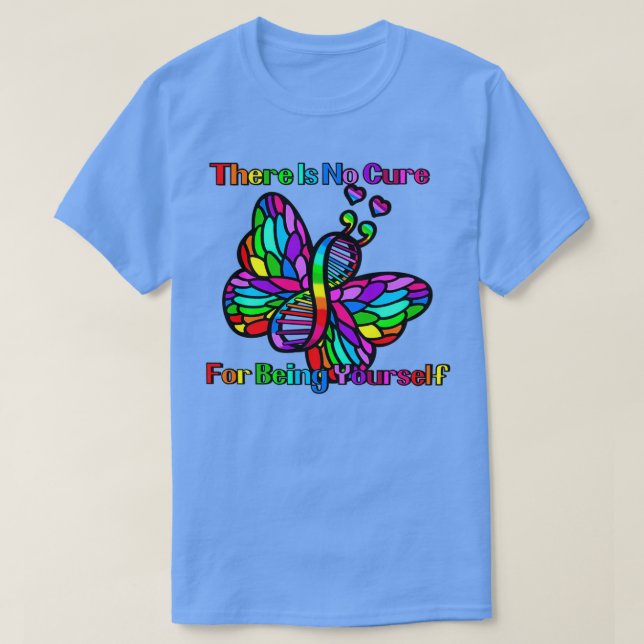 T-shirt Arc en ciel aucun remède (Design devant)