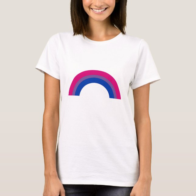 T-shirt Arc-en-ciel bisexuel (Devant)