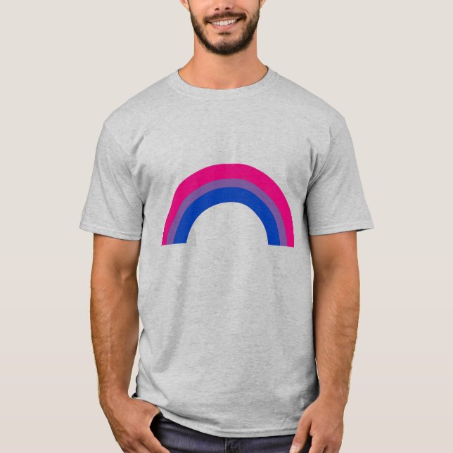 T-shirt Arc-en-ciel bisexuel (Devant)