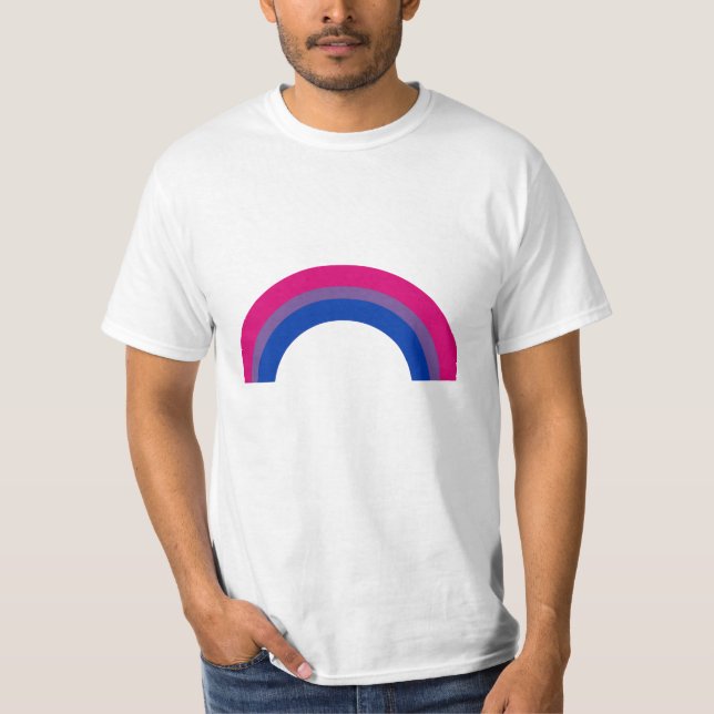 T-shirt Arc-en-ciel bisexuel (Devant)