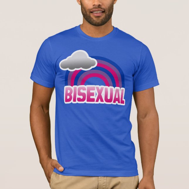 T-SHIRT ARC-EN-CIEL BISEXUEL (Devant)