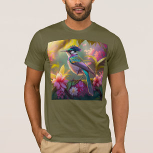 T-shirt Arc-en-ciel bleu à ailes Imaginaire de Sunbird