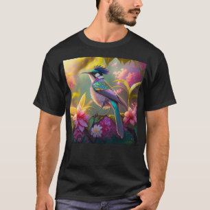 T-shirt Arc-en-ciel bleu à ailes Imaginaire de Sunbird