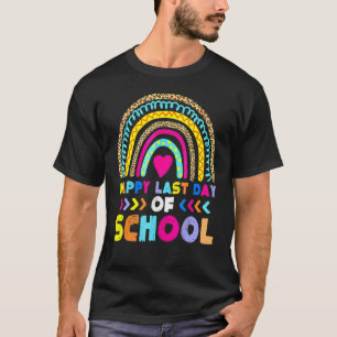 T-shirt Arc En Ciel Bonne Dernière Journée D'Enseignant Ét