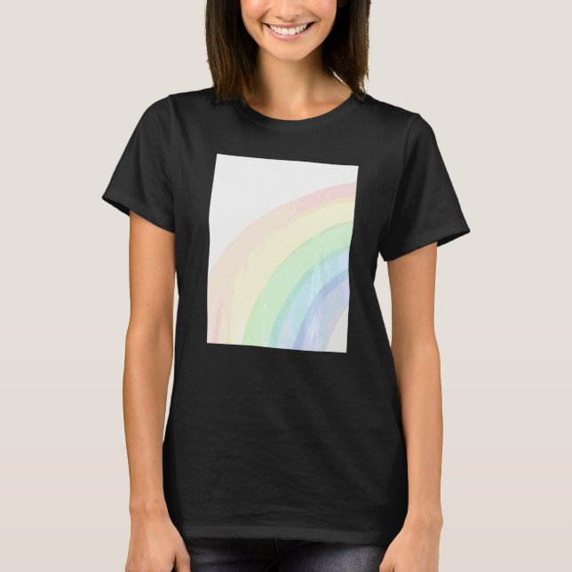 T-shirt Arc-en-ciel coloré mignon (Devant)