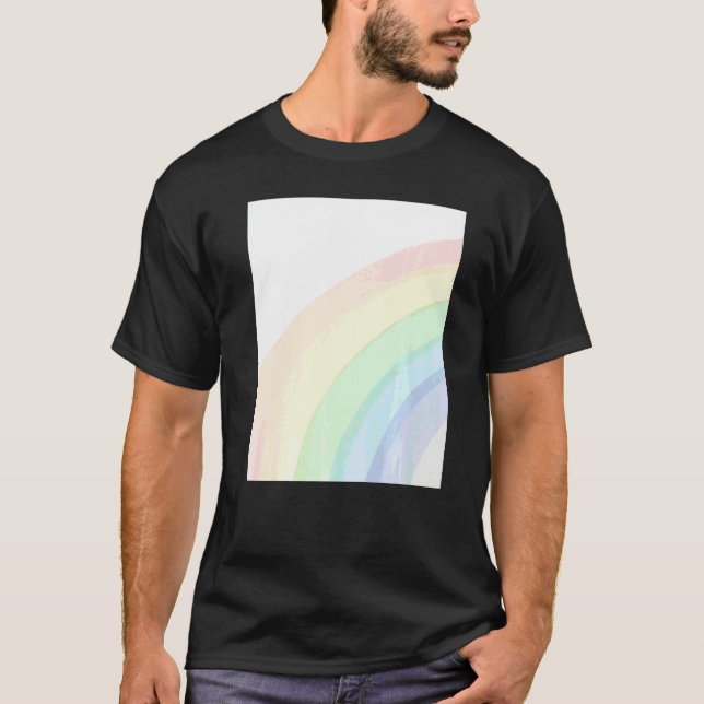 T-shirt Arc-en-ciel Coloré Mignon (Devant)