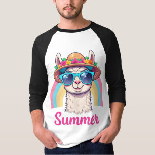 T-shirt Arc-en-ciel cool Summer Lama