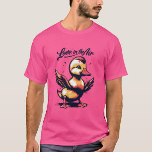 T-shirt Arc-en-ciel Cupid "L'amour est dans l'air"
