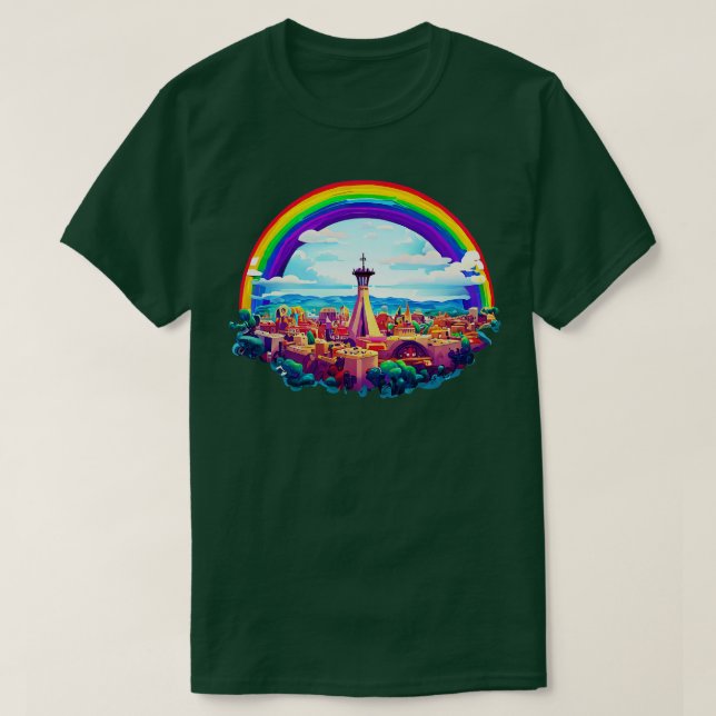 T-shirt Arc-en-ciel d'Albuquerque (Design devant)