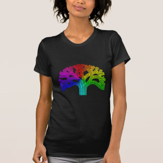 T-shirt Arc-en-ciel d'arbre d'Oakland