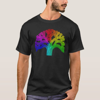 T-shirt Arc-en-ciel d'arbre d'Oakland