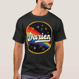 T-shirt Arc-en-ciel Darien Dans L'Espace Style Vintage