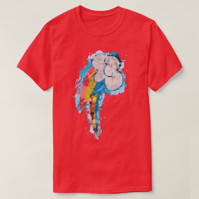 T-shirt Arc-en-ciel Dash CM Splatter (Design devant)
