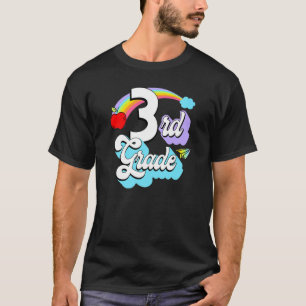 T-shirt Arc-en-ciel de 3e année Retour à l'école Enseignem
