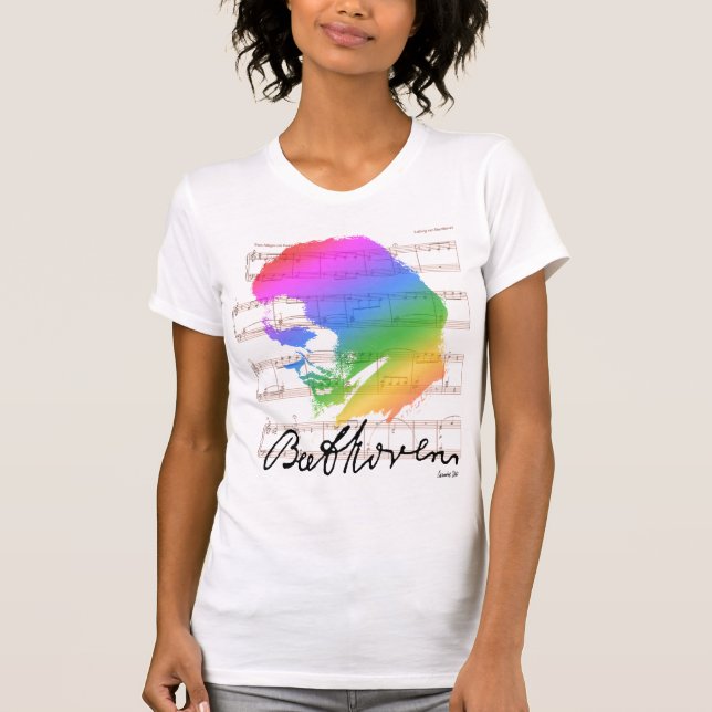 T-SHIRT ARC-EN-CIEL DE BEETHOVEN (Devant)