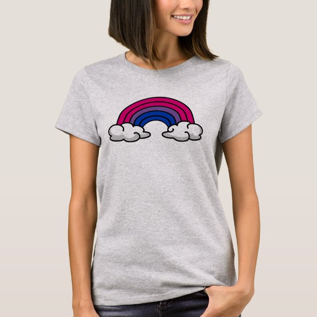 T-shirt Arc-en-ciel de fierté bisexuelle (Devant)