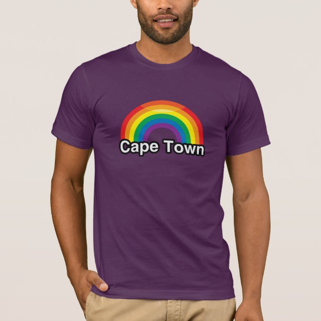 T-SHIRT ARC-EN-CIEL DE FIERTÉ DE CAPE TOWN - .PNG (Devant)