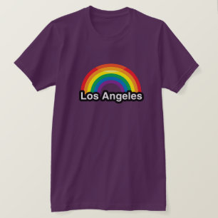 T-SHIRT ARC-EN-CIEL DE FIERTÉ DE LOS ANGELES LGBT - .PNG
