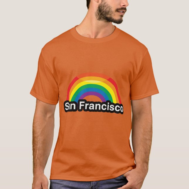 T-SHIRT ARC-EN-CIEL DE FIERTÉ DE SAN FRANCISCO LGBT - .PNG (Devant)