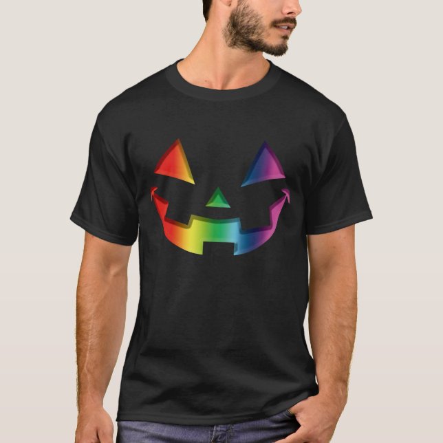 T-shirt Arc-en-ciel de Halloween (Devant)