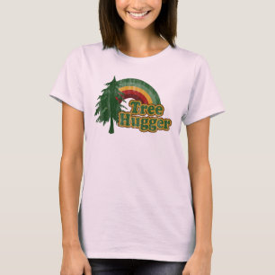 T-shirt Arc-en-ciel de hippie de Hugger d'arbre