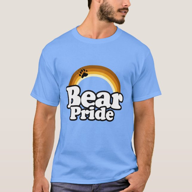 T-shirt Arc-en-ciel de la fierté de l'ours (Devant)