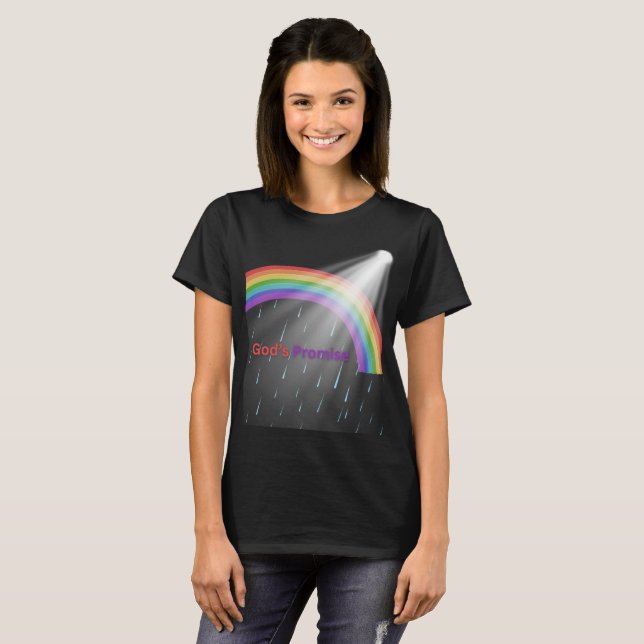 T-Shirt Arc-en-Ciel de la Promesse de Dieu (Devant entier)