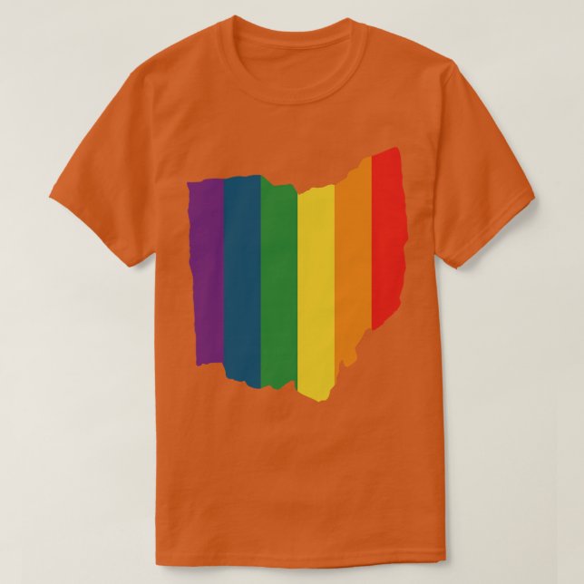 T-shirt Arc-en-ciel de l'Ohio (Design devant)