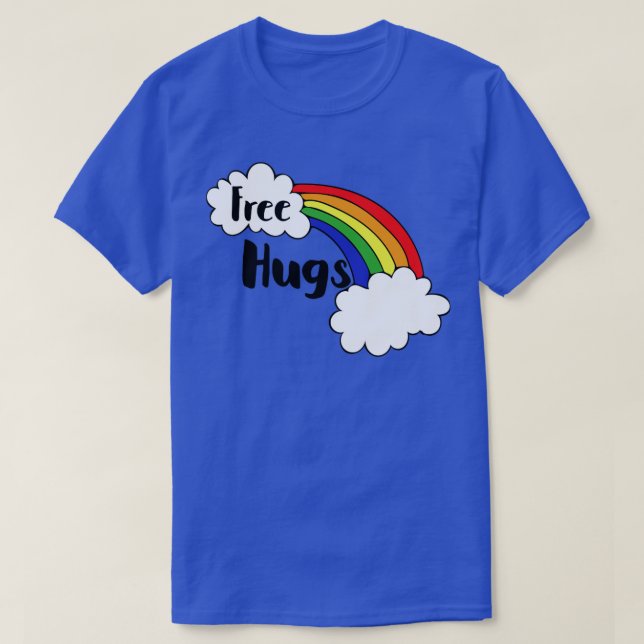 T-shirt Arc-en-ciel des bras libres (Design devant)