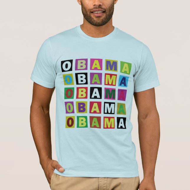 T-shirt Arc-en-ciel d'Obama (Devant)