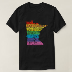 T-shirt arc-en-ciel du minnesota