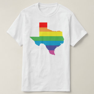 T-shirt arc-en-ciel du Texas