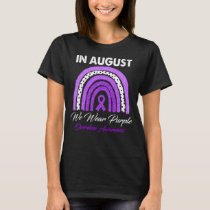 T-shirt Arc-En-Ciel En Août Nous Portons Une Surdose Viole